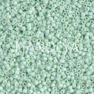 DB1526-MIYUKI 11/0 DELICA BEAD MATTE OP LT MINT