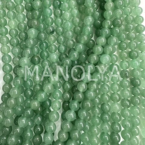 8mm. YEŞİL AVENTURİN DOĞALTAŞ