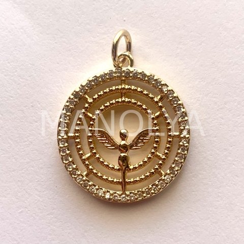 2,2cm. ZİRKON ÇERÇEVELİ MELEK