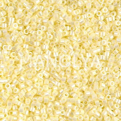 DB1531-MIYUKI 11/0 DELICA BEAD OP PALE YELLOW CEYLON