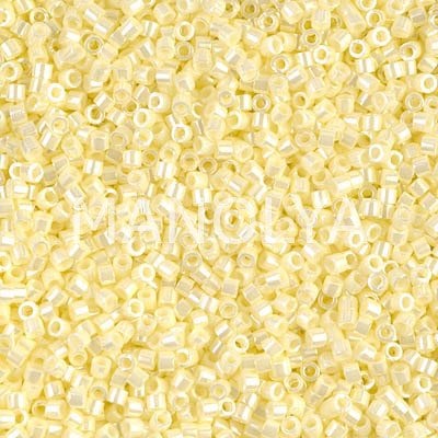 DB1531-MIYUKI 11/0 DELICA BEAD OP PALE YELLOW CEYLON