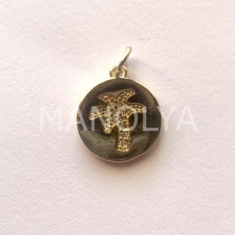 1,5cm. ZİRKON PALMİYE İŞLEMELİ SALLANTI