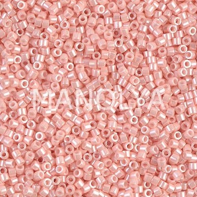 DB1533-MIYUKI 11/0 DELICA BEAD OP LT SALMON CEYLON