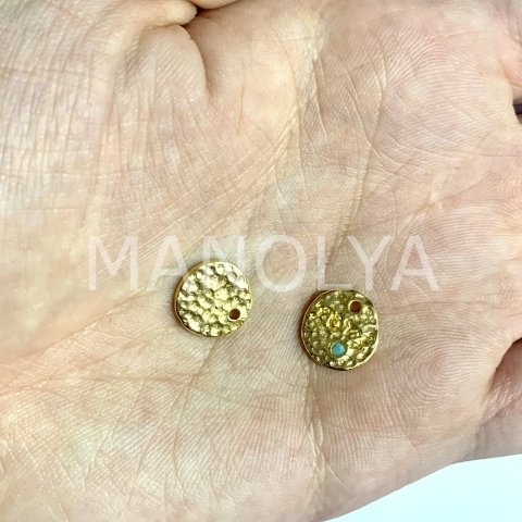 1,2cm. ''LOVE'' YAZILI MİNELİ YUVARLAK