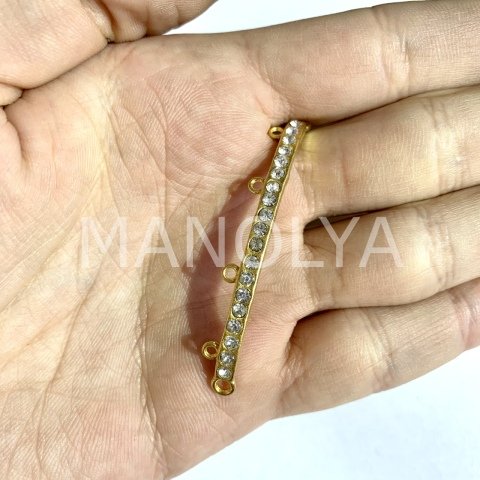 5,4cm. KRİSTALLİ 4 HALKALI BİLEKLİK