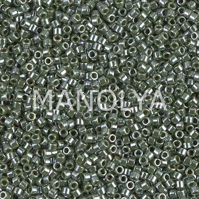 DB1566-MIYUKI DELICA 11/0 OPAQUE AVOCADO LUSTER