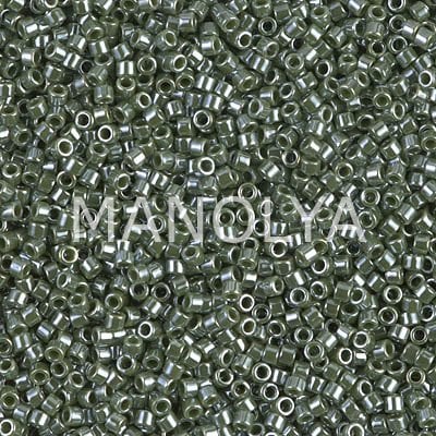 DB1566-MIYUKI DELICA 11/0 OPAQUE AVOCADO LUSTER