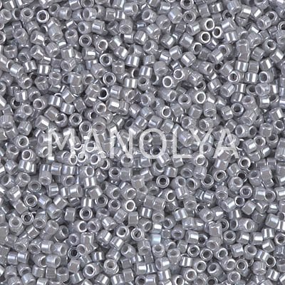 DB1570-MIYUKI DELICA 11/0 OPAQUE GHOST GRAY LUSTER