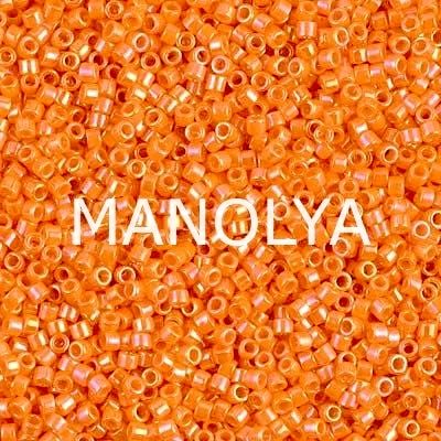 DB1573-MIYUKI DELICA 11/0 OPAQUE MANDARIN
