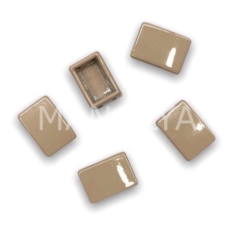 10x8mm KAHVE YATAY DOMİNO