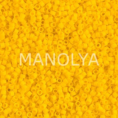 DB1582-MIYUKI DELICA 11/0 MATTE OPQ CANARY