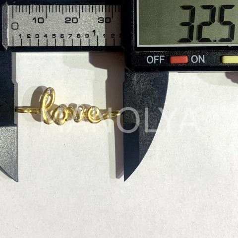 3,2cm. KÜÇÜK ''LOVE'' BİLEKLİK APARATI
