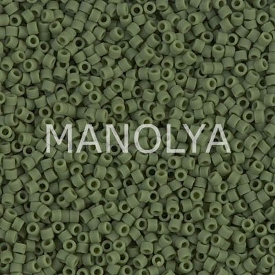 DB1585-MIYUKI DELICA 11/0 MATTE OPQ AVOCADO