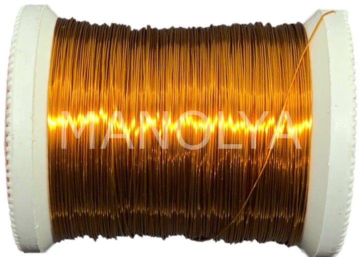 N0:8 KOYU SARI 100GR. FİLOGRAFİ  BAKIR TEL