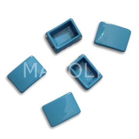 10x8mm MAVİ YATAY DOMİNO