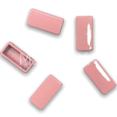 15x8mm AÇIK PEMBE DİKEY DOMİNO