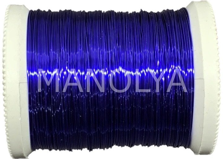 NO:27 VERNİKLİ LACİVERT 100GR. FİLOGRAFİ BAKIR TEL