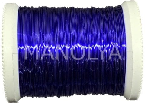 NO:27 VERNİKLİ LACİVERT 100GR. FİLOGRAFİ BAKIR TEL