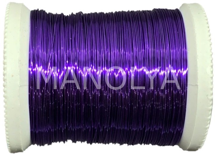 NO:29 VERNİKLİ MOR 100GR. FİLOGRAFİ BAKIR TEL