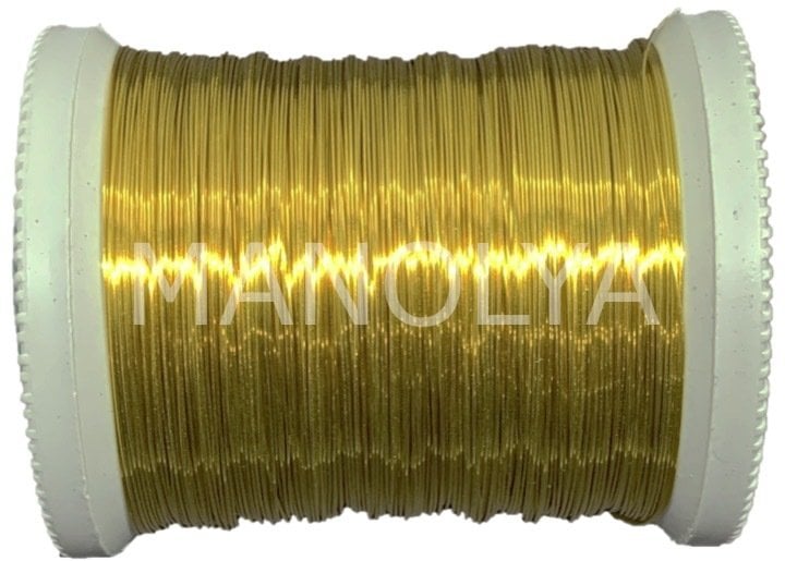 NO:21 VERNİKLİ AÇIK ALTIN 100GR. FİLOGRAFİ BAKIR TEL