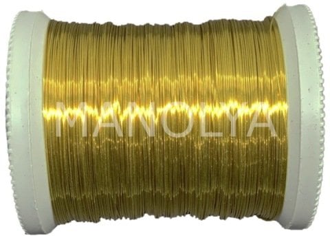 NO:21 VERNİKLİ AÇIK ALTIN 100GR. FİLOGRAFİ BAKIR TEL