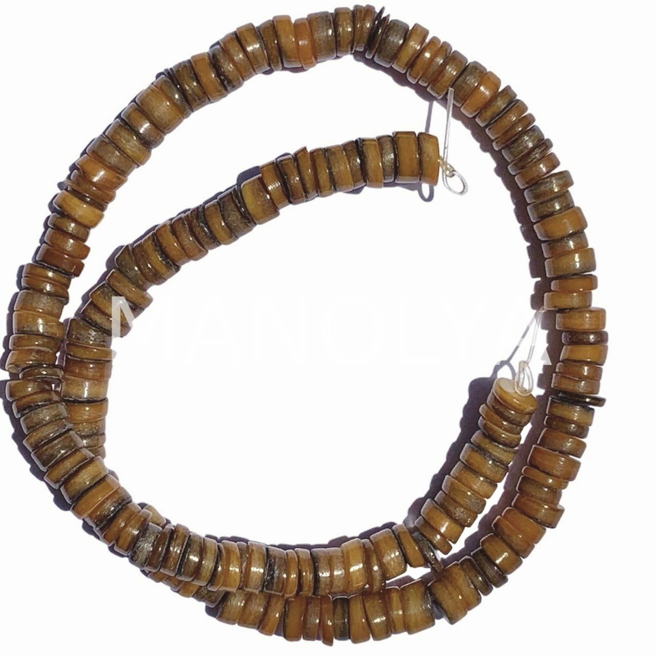 6mm. AÇIK KAHVE SEDEF DİZİ