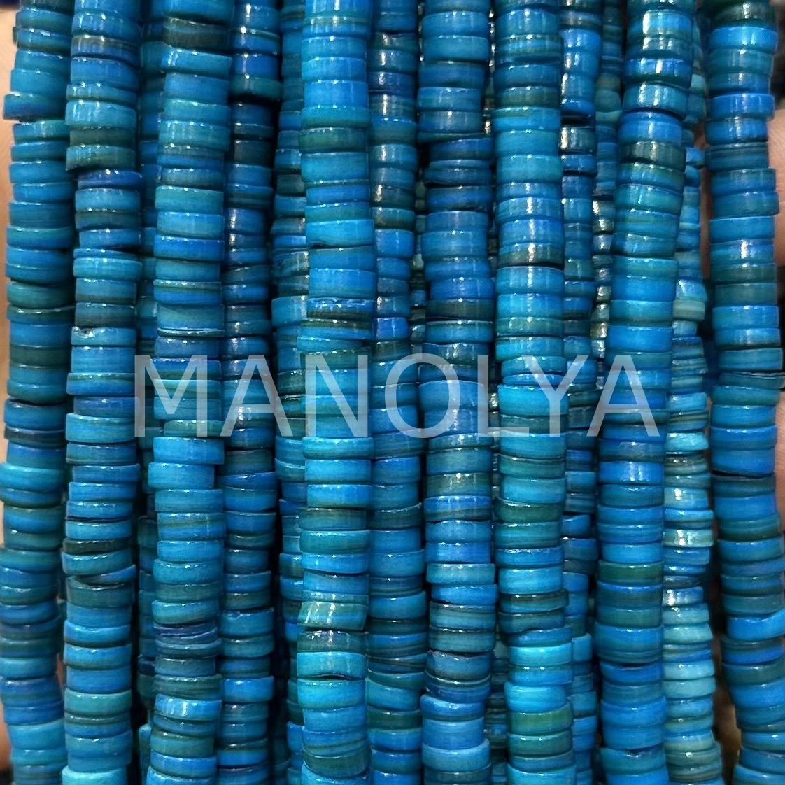 6mm. KOYU MAVİ SEDEF DİZİ