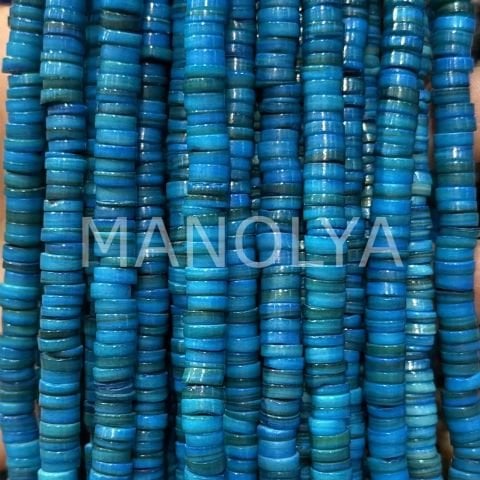 6mm. KOYU MAVİ SEDEF DİZİ