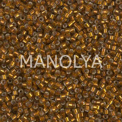 DB1682-MIYUKI DELICA 11/0 DELICA S/L GLAZED DK HONEY