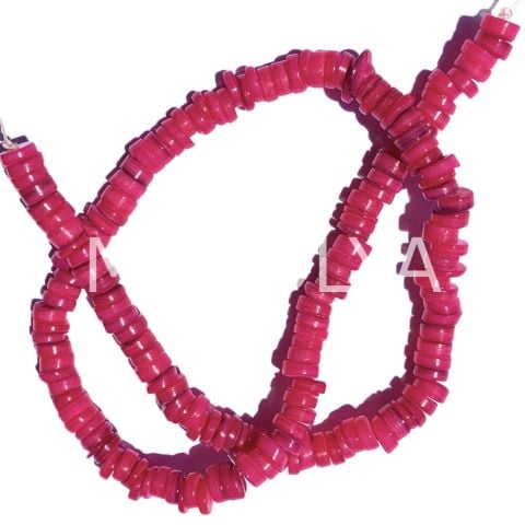6mm. KOYU PEMBE SEDEF DİZİ