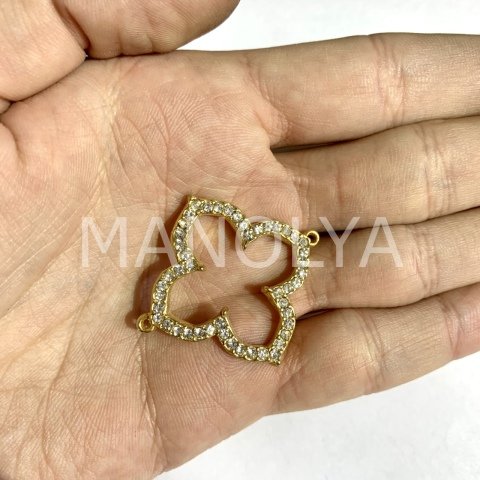 3,9cm. ZİRKONLU YONCA ÇERÇEVE