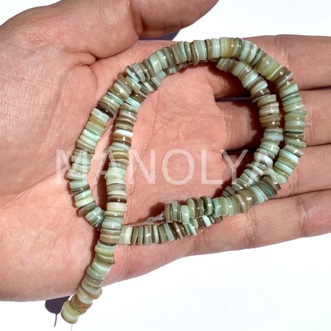 6mm. SU YEŞİLİ SEDEF DİZİ