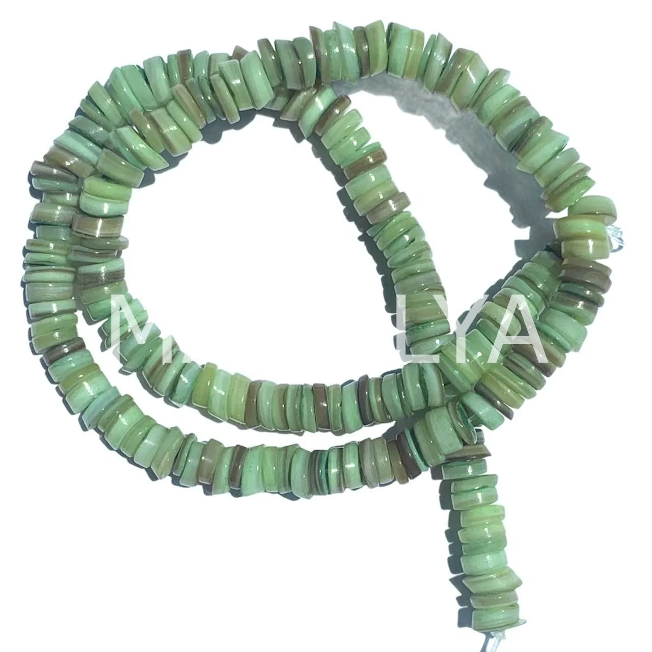 6mm. FISTIK YEŞİL SEDEF DİZİ