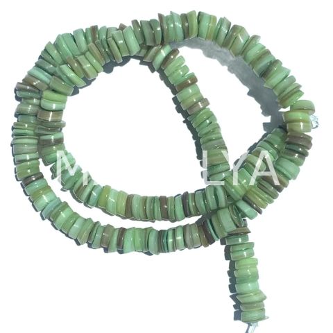 6mm. FISTIK YEŞİL SEDEF DİZİ
