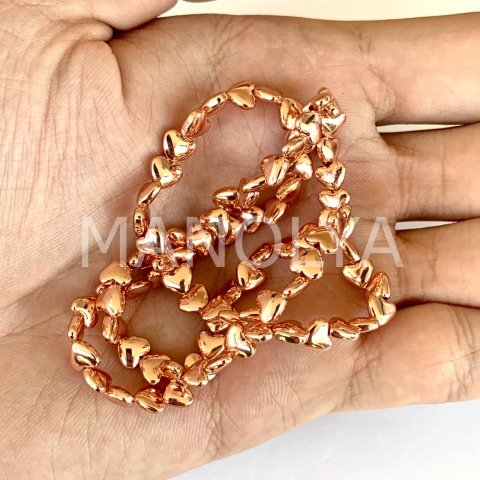 6mm. ROSE OVAL KALP HEMATIT DIZI