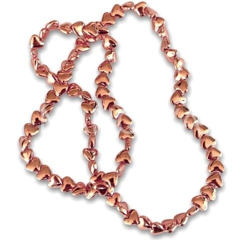 6mm. ROSE OVAL KALP HEMATIT DIZI