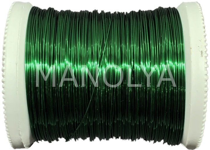 NO:7 KOYU YEŞİL 0,40 100GR. BAKIR TEL