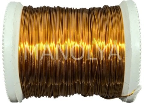 NO:8 KOYU SARI 0,40 100GR. BAKIR TEL