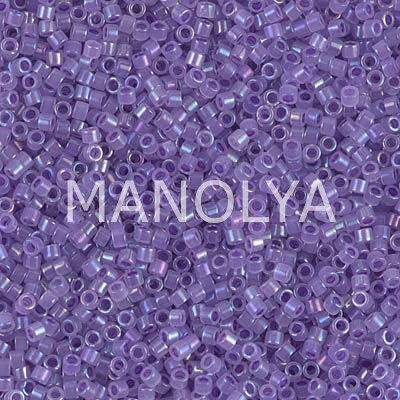 DB1753-MIYUKI DELICA 11/0 SPKL PURPLE LINED OPAL AB