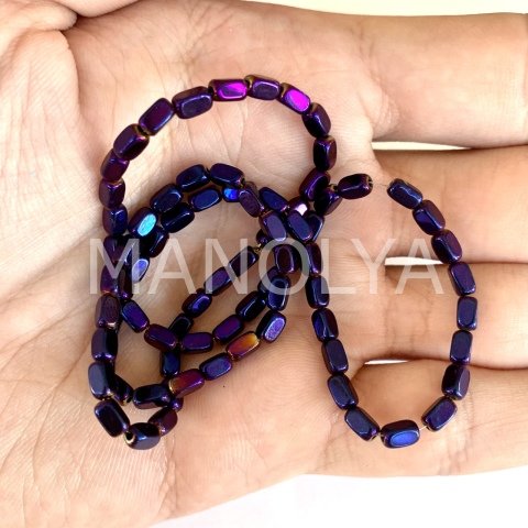 3x5mm. MOR ARPA HEMATİT DİZİ
