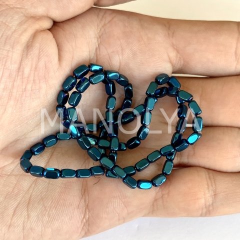 3x5mm. MAVİ ARPA HEMATİT DİZİ