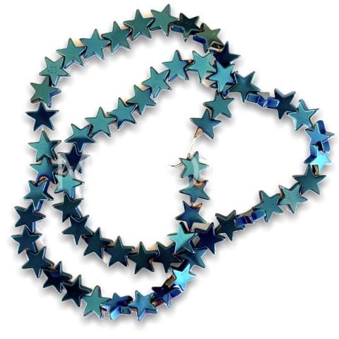 8,5mm. MAVİ YILDIZ HEMATİT DİZİ