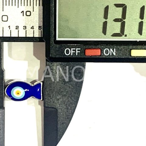 1,3cm. BÜYÜK NAZAR BONCUKLU MİNELİ BALIK