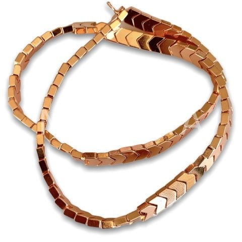 6x4mm. ROSE OK HEMATİT DİZİ