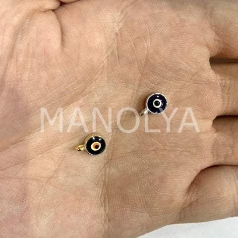 1cm. TEK HALKALI MİNELİ NAZAR BONCUĞU