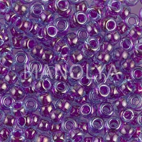 11-9352 MIYUKI SEEDBEADS PURPLE LINED AQUA