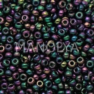 11-9455D MIYUKI SEEDBEADS METALLIC PURPLE/GREEN IRIS