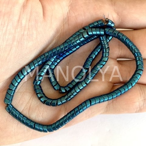 4x2mm. MAVİ DALGA HEMATİT DİZİ