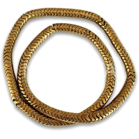 6x2mm. YALDIZ DALGA HEMATİT DİZİ