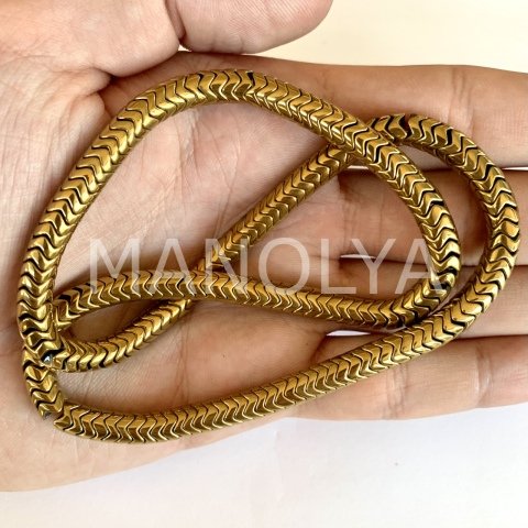 6x2mm. YALDIZ DALGA HEMATİT DİZİ